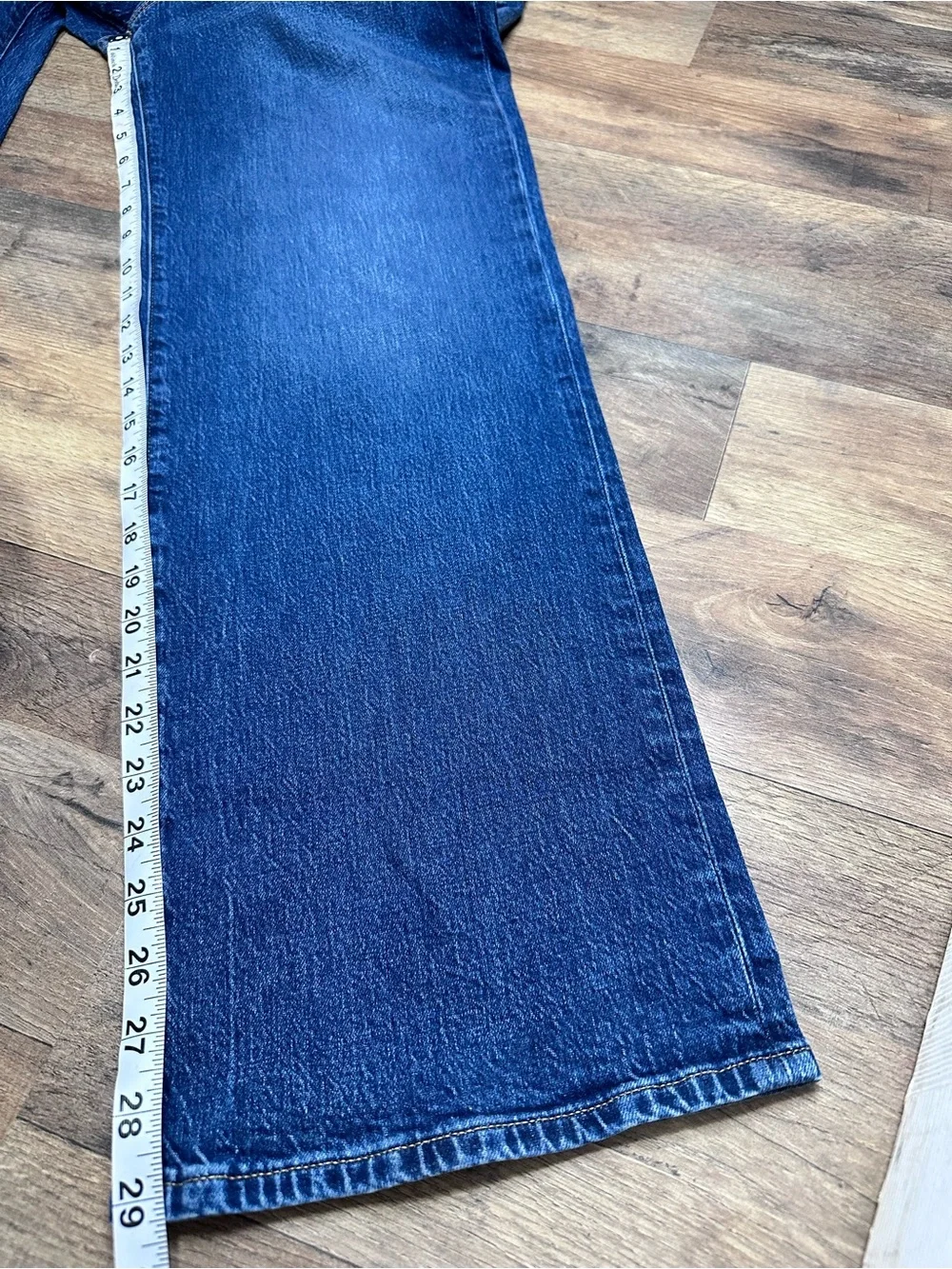 J. Crew Wide-Leg High-Rise Jeans in Deep Blue Wash